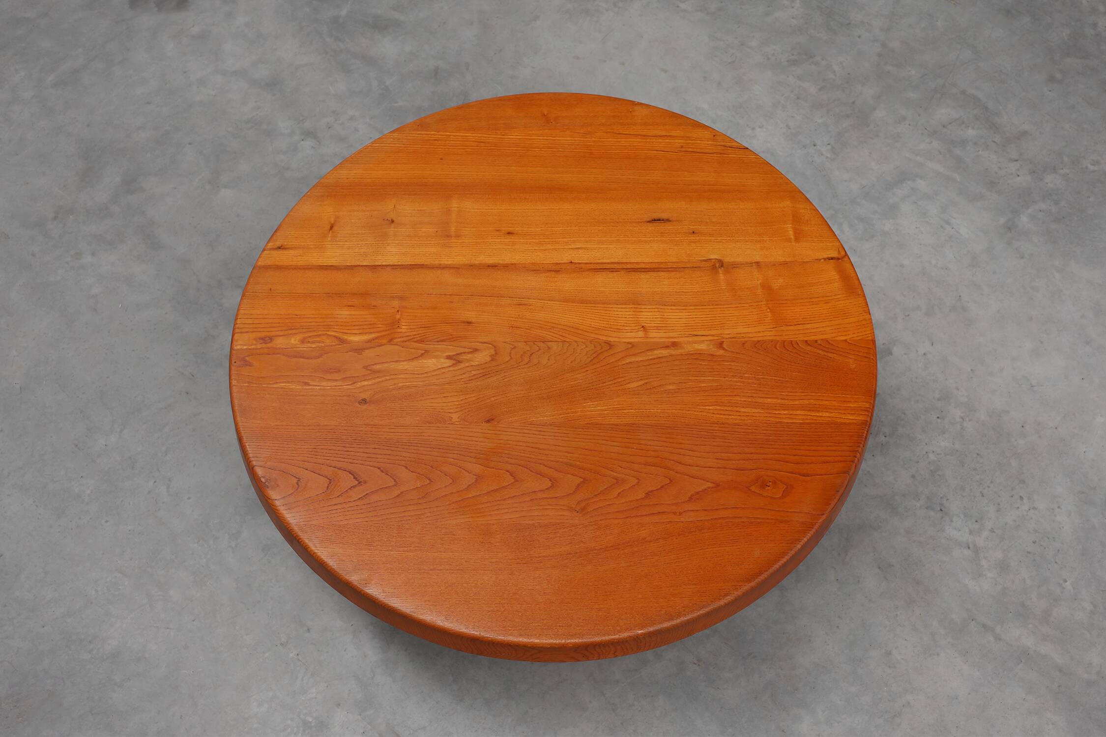 Pierre Chapo, Coffee Table Model T02M in Solid Elm, France 1976