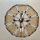 Golden Italian chandelier 4 burners 1970