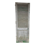 Old fir shuttered door