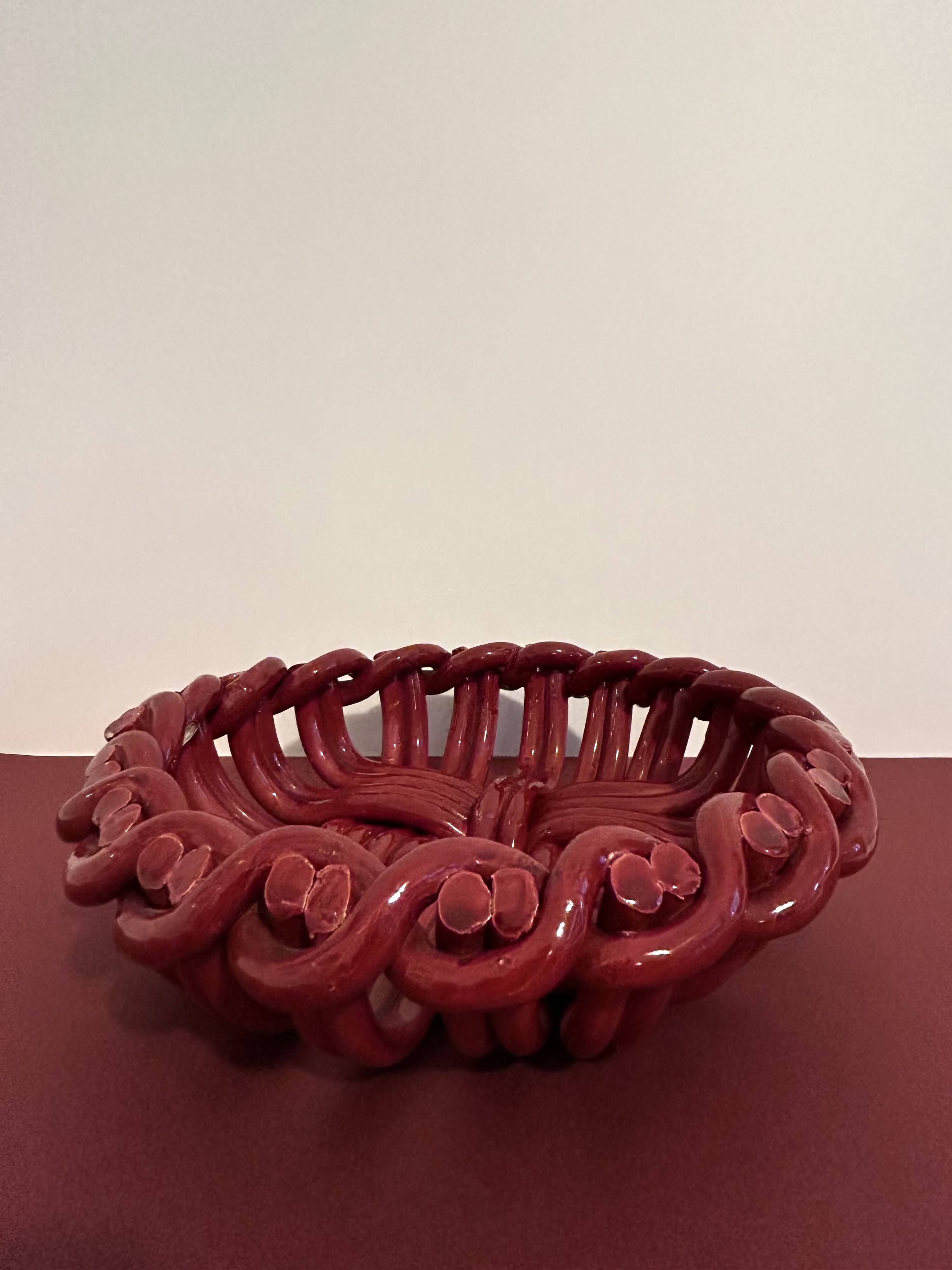 Vallauris ceramic basket