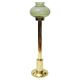 Norwegian Tall Odel Brass Candleholder with green shade 1960s