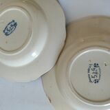 K&G Lunéville "Rouen Clover" plate circa 1880-1900