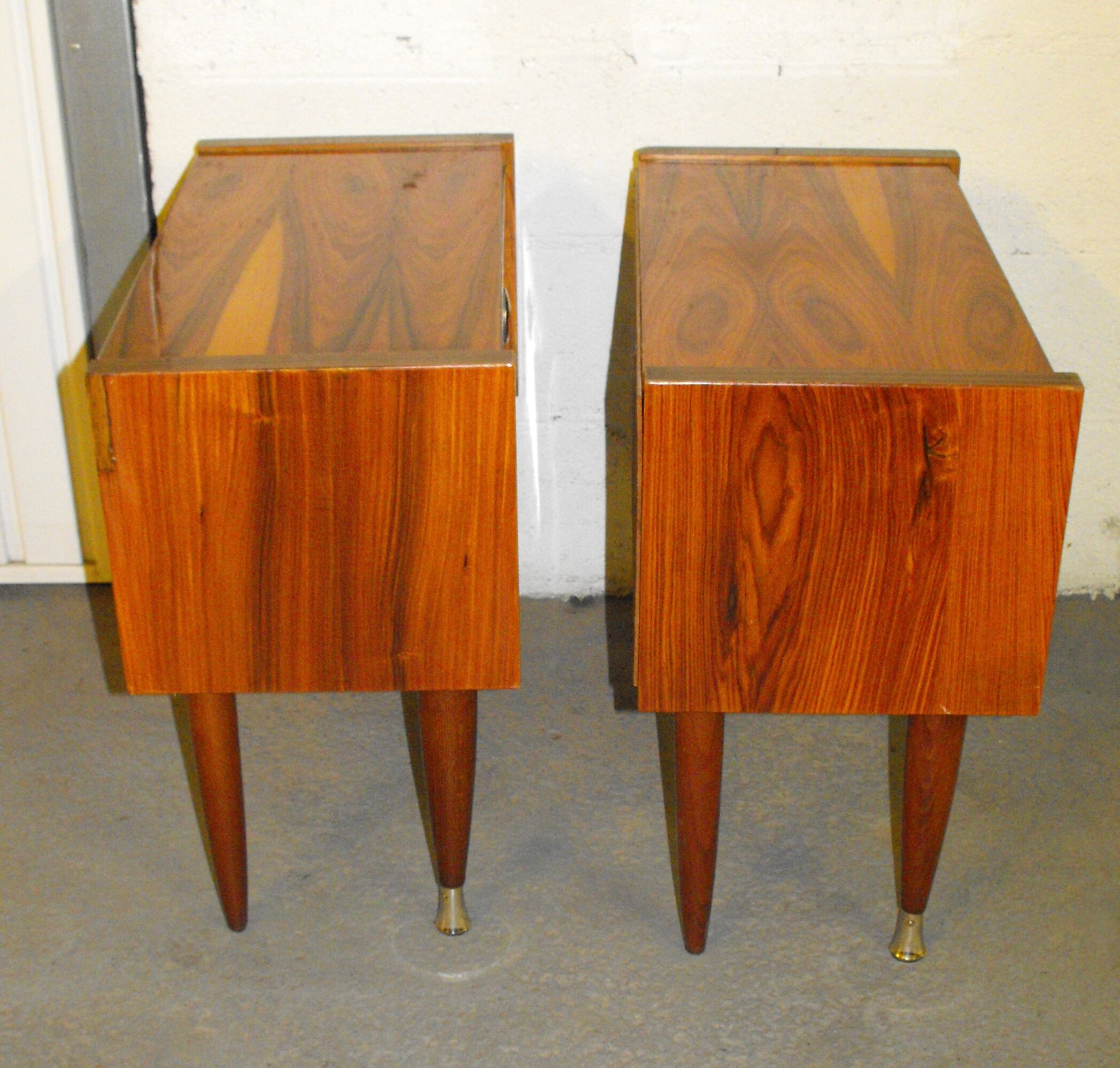 Pair of bedside 50s-60s.