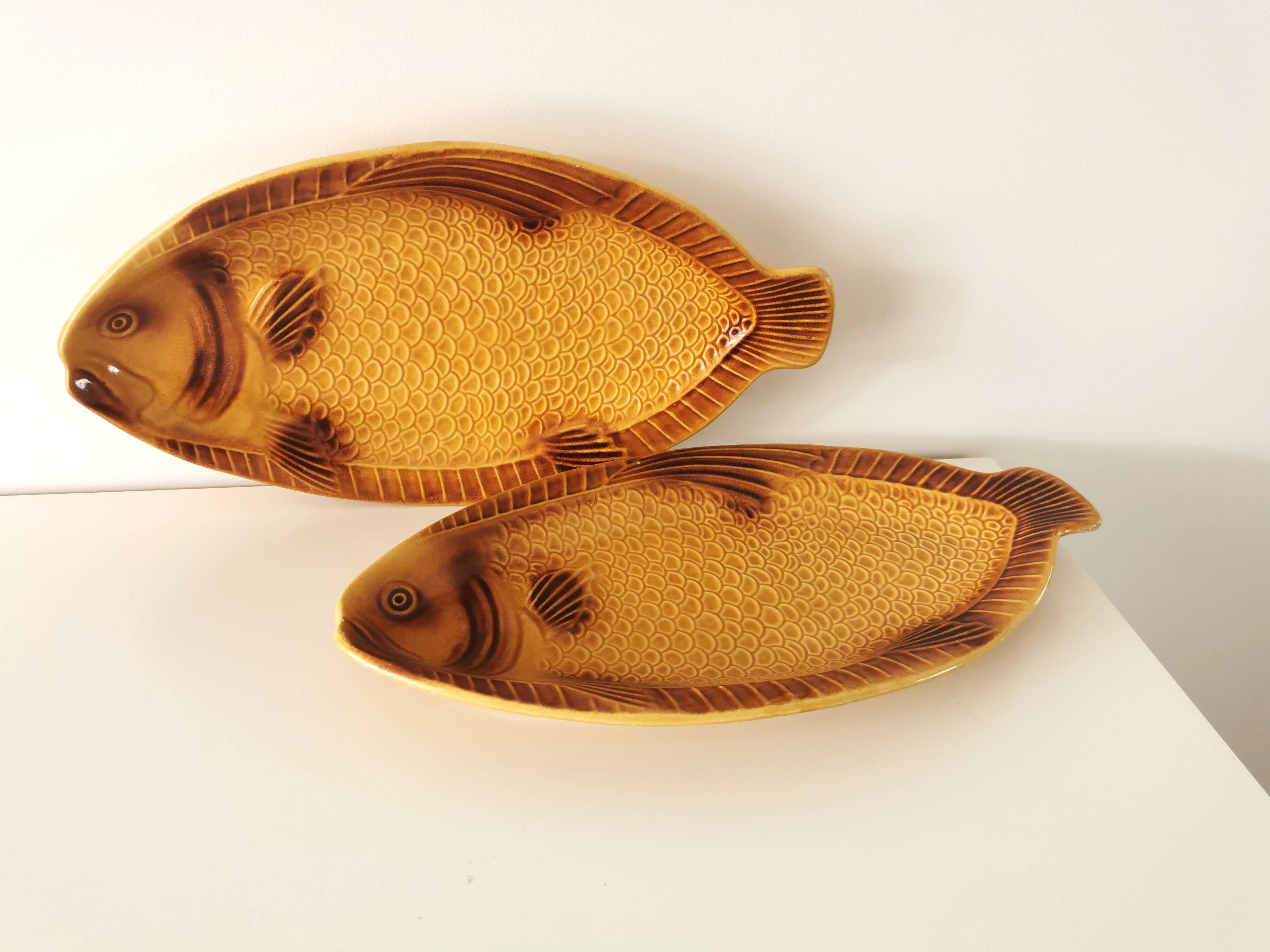 Vintage Fish Serving Plate: KIL Yugoslavia Mid-Century Tableware