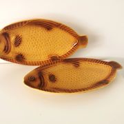 Vintage Fish Serving Plate: KIL Yugoslavia Mid-Century Tableware