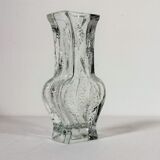 Vase en verre texturé par Ingrid Glashutte années 1970