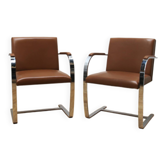 Pair of BRNO armchairs, Mies Van Der Rohe
