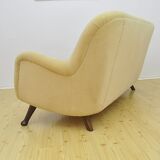 Canapé vintage en velours par Berga Mobler Suède 1940s