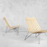 A Pair of Norwegian Scandia Easy Chairs by Hans Brattrud for Fjordfiesta, 1957