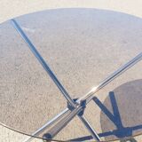 Vintage glass round table