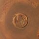 Enamelled stoneware plate, Vallauris, dove pottery