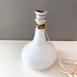 Vintage table lamp with pleated lampshade, mid century interior
