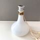 Vintage table lamp with pleated lampshade, mid century interior