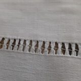 Old linen yarn embroidered and monogrammed