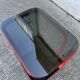 tubular and glass side table from the 1980s