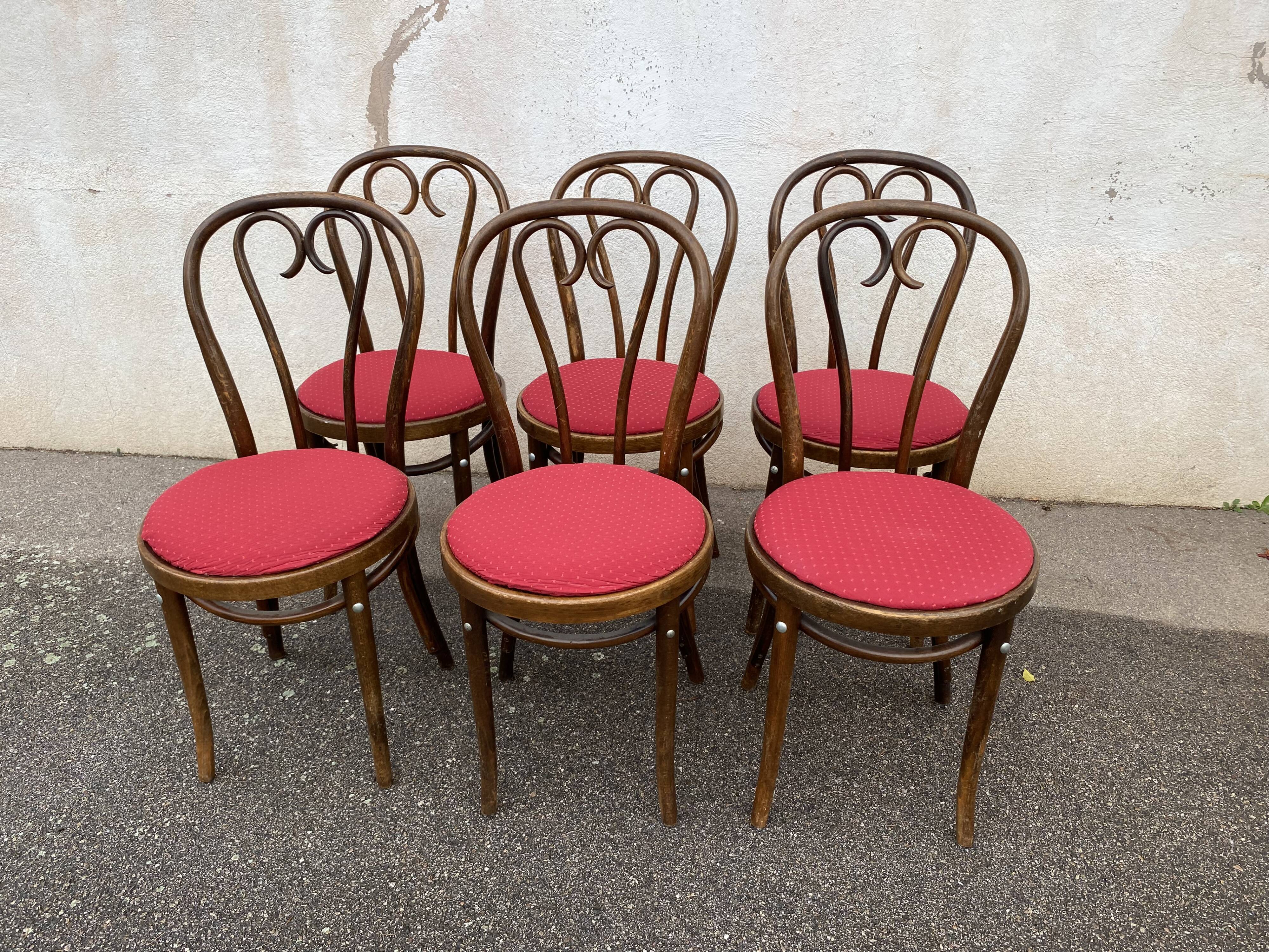 Set of 6 restaurant chairs