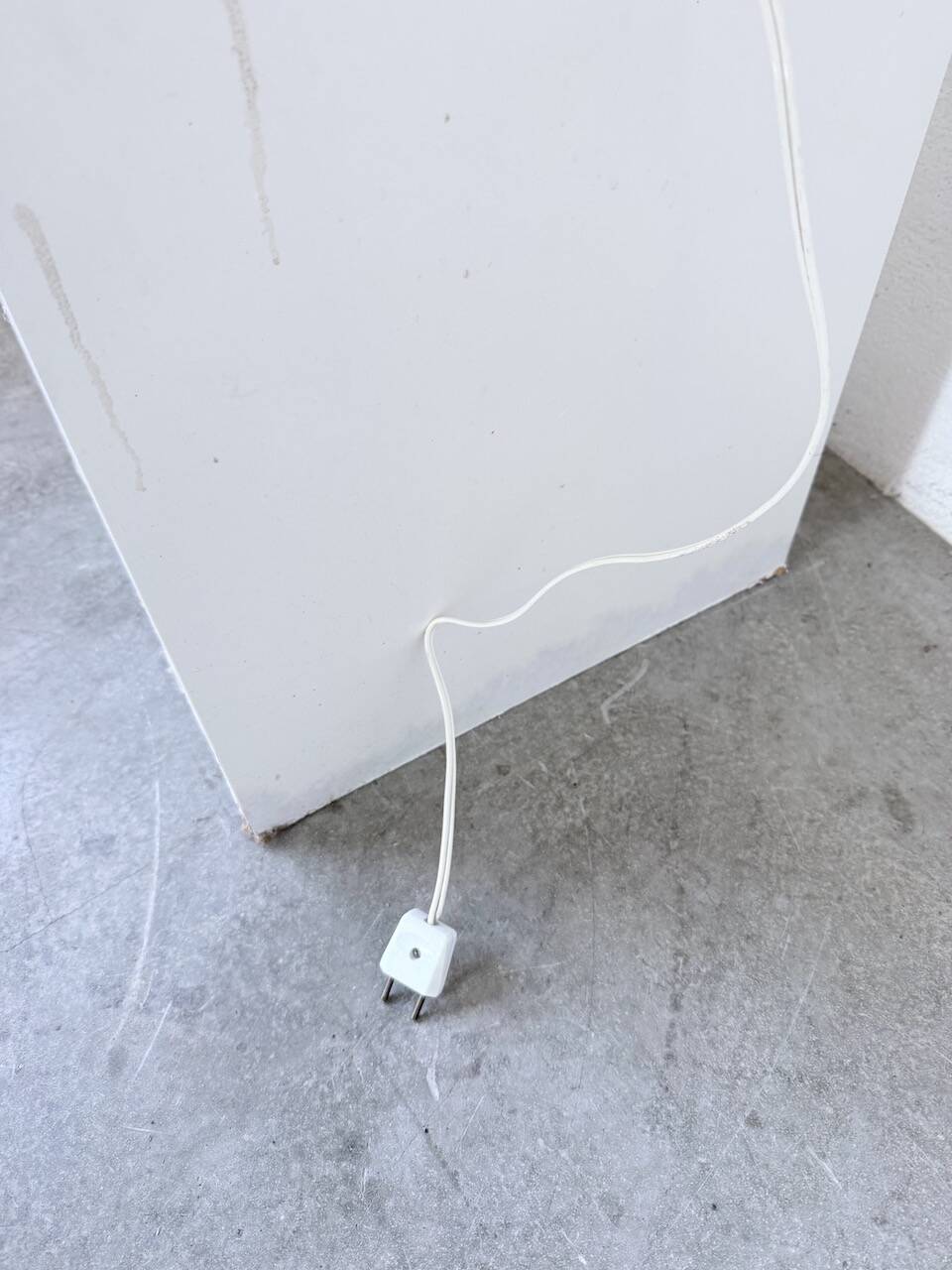 Brutalist walnut table lamp 1950