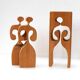 Puzzle in wood sculpture by Gunnar Kanevad for Gamla Linköping, Sweden, 1962.