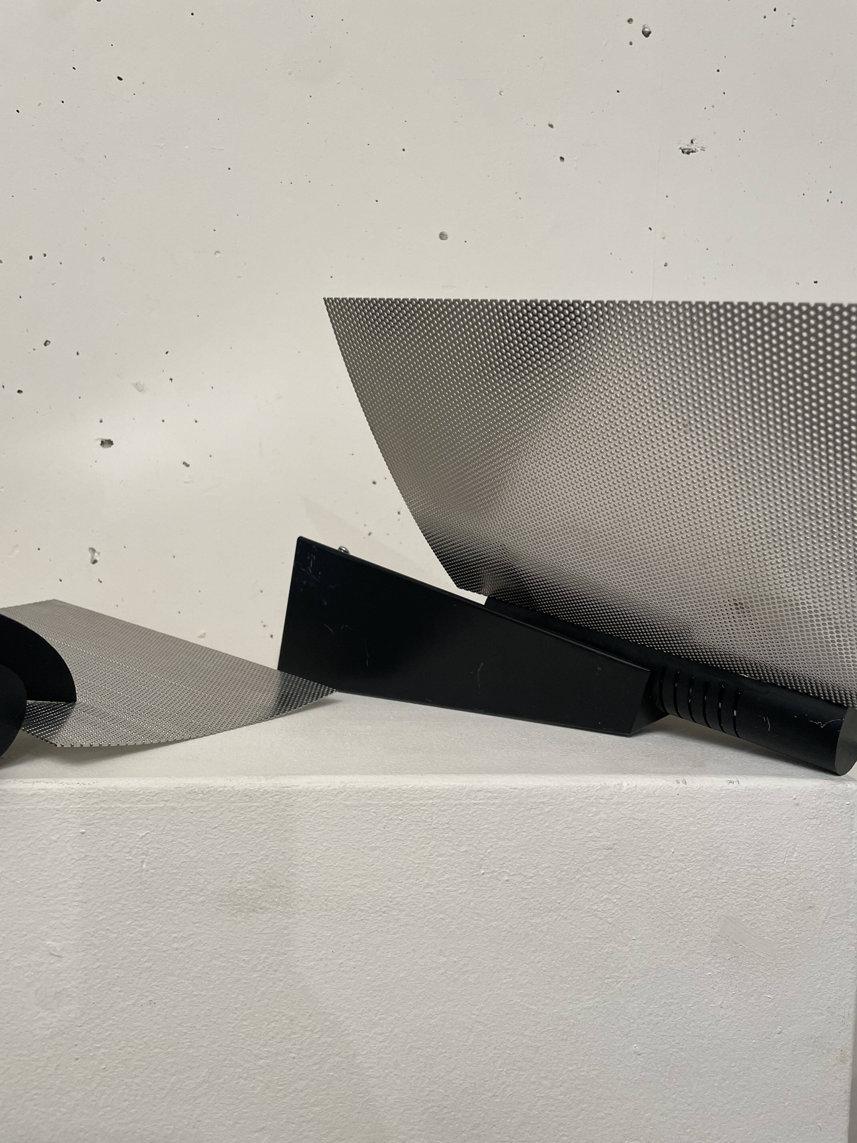 Bernard Justin wing wall lights, Lumière glass 1980