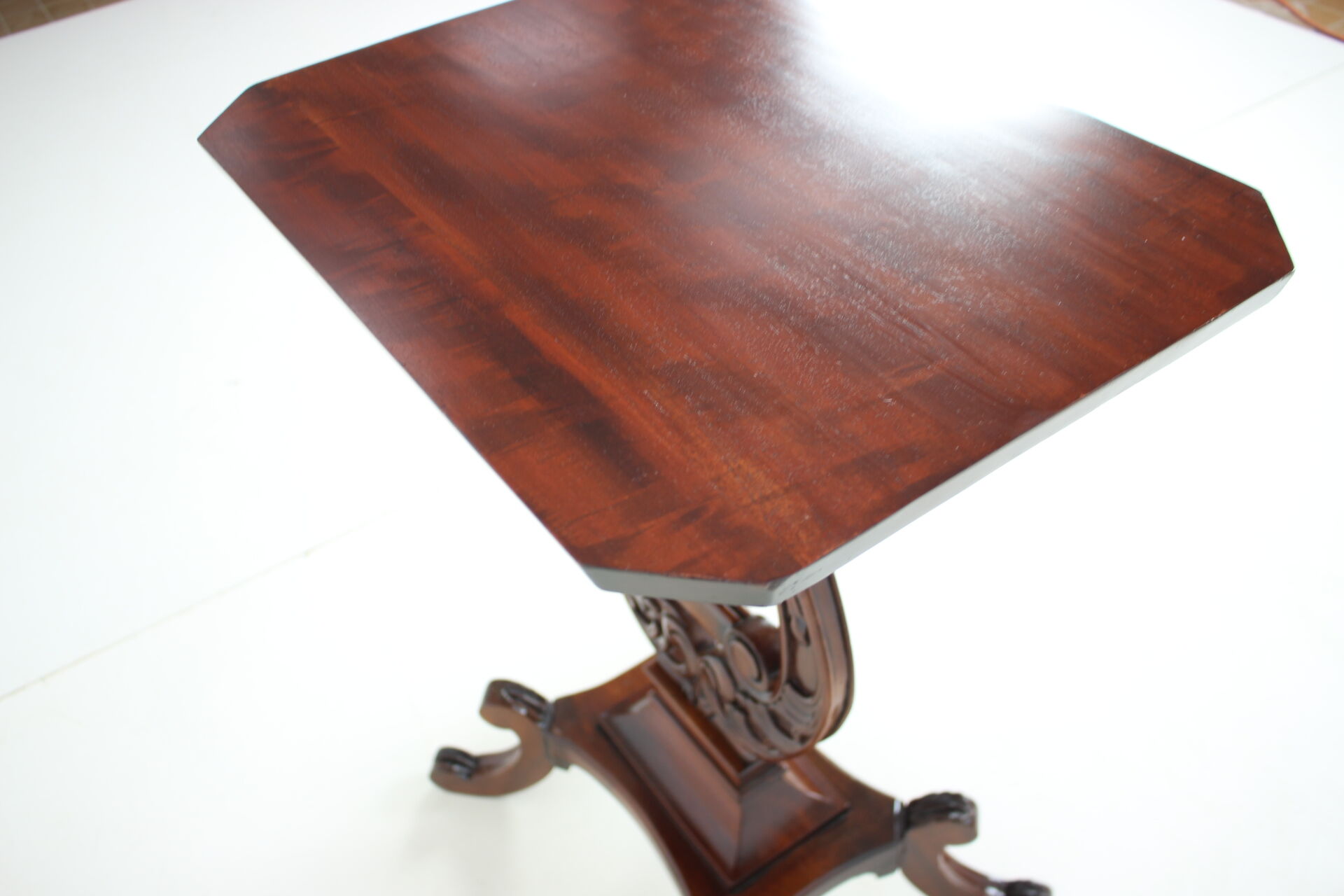 Art nouveau wooden table/ lira, 1910's.