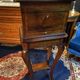 Walnut jewelry cabinet with marquetry decoration, early 19th century, Restoration