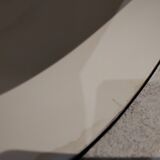 Beautiful large Longwy enamel cachepot with a cabin and chrysanthemum cartouche