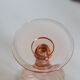 Set of 5 vintage Arcoroc Rosaline foot glasses