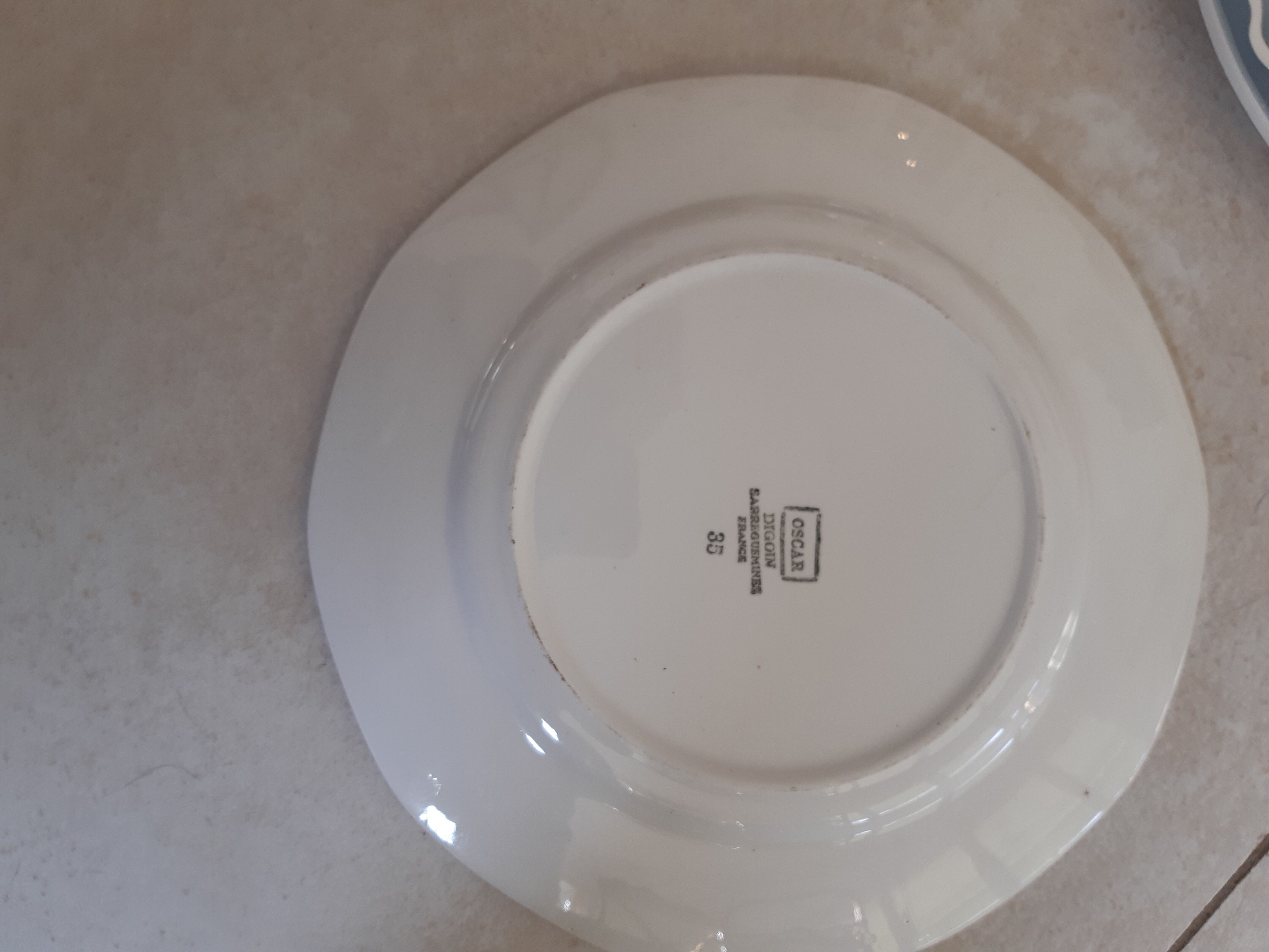 Digoin Sarreguemines plates