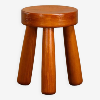 Tripod Stool in solid Pine wood by Gröning Design Sweden