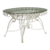 Vintage white enamelled iron garden table, Italy, 1960s