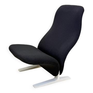 "Concorde" armchair in navy blue by Pierre Paulin, 1960s