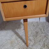 Vintage desk Ekawerk compass feet 50s