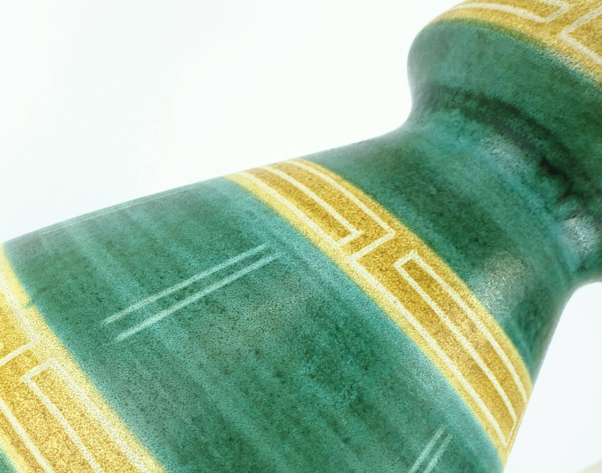 mid century VASE floorvase bay keramik model 680-40 geometric decor