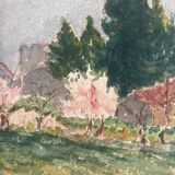 Original watercolor by Ray Perraud, 1933.