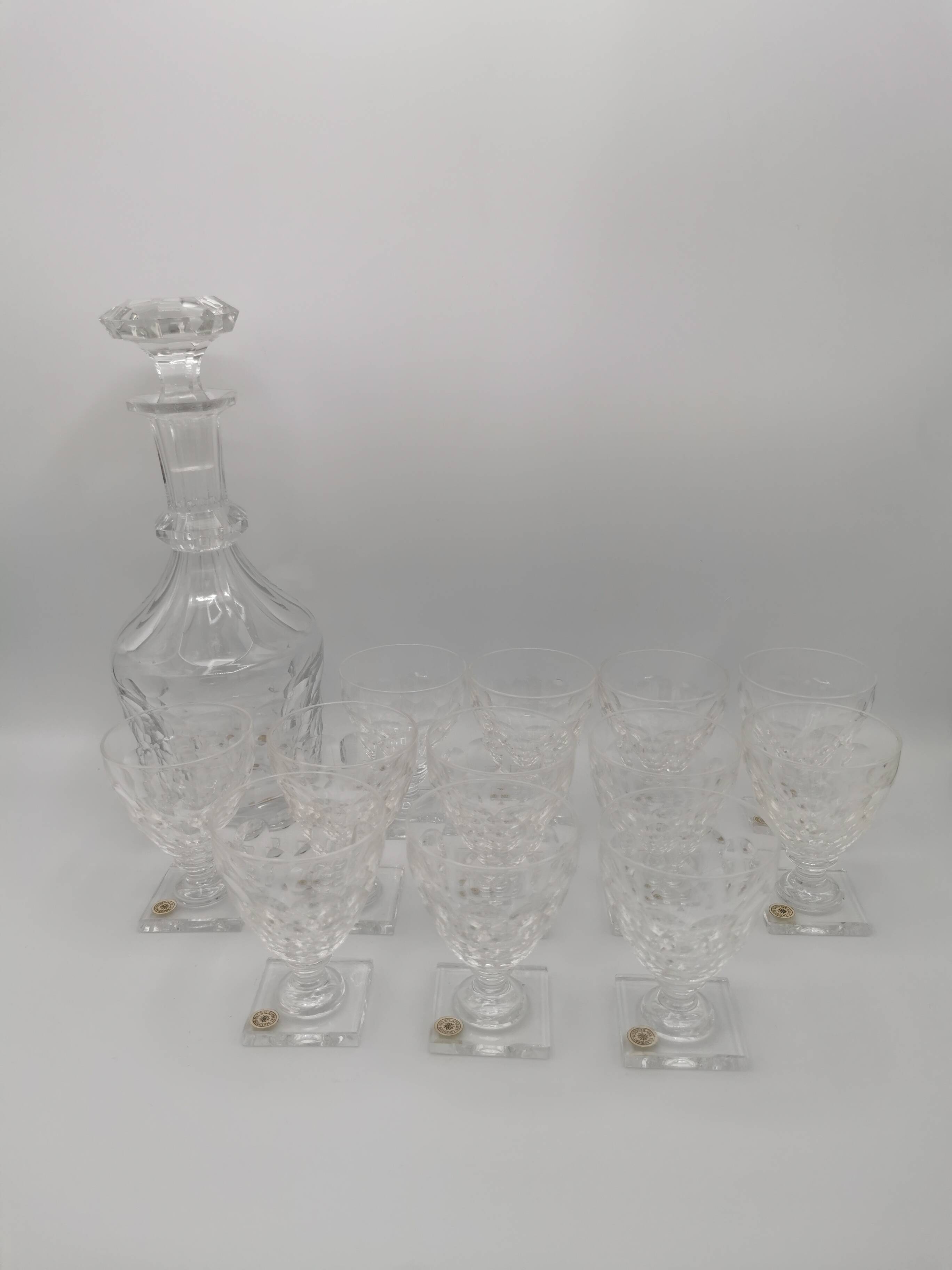 Crystal service from Val Saint Lambert