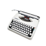 Hermes Baby white cursive typewriter revised Mint tape