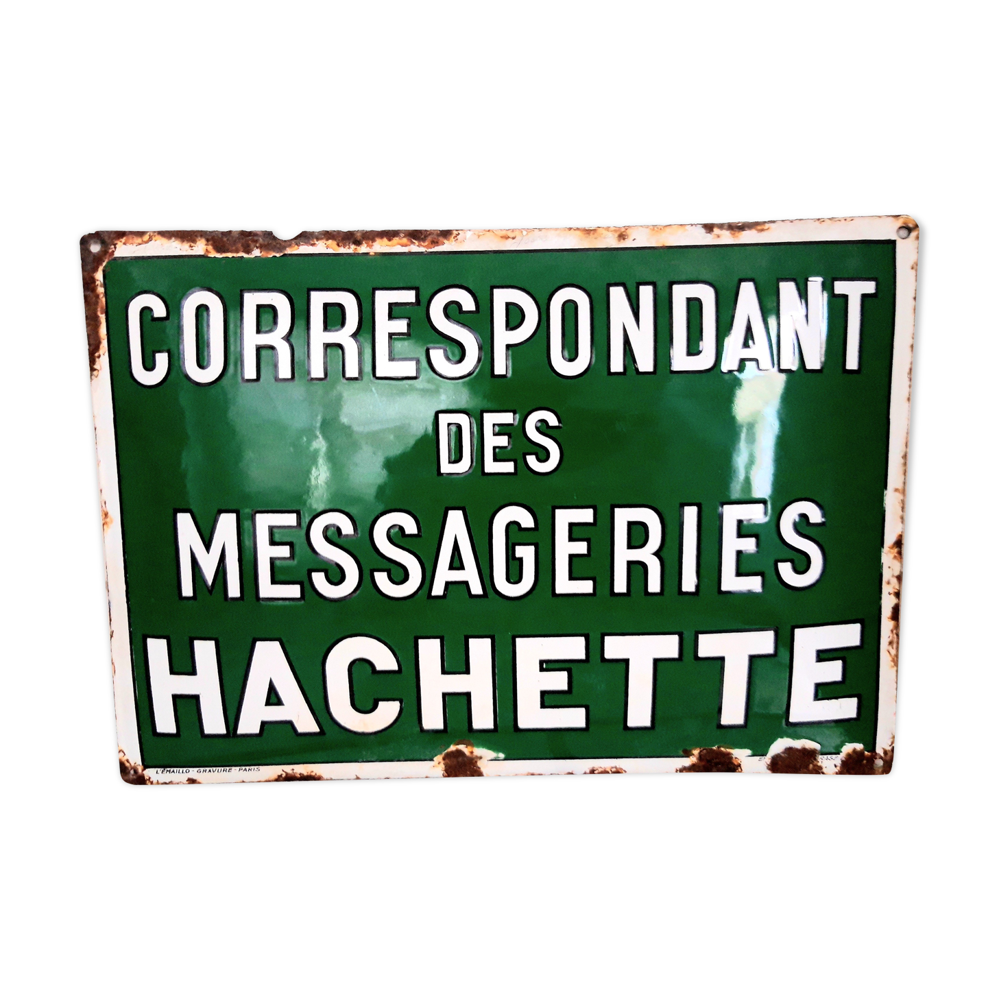 Plaque émaillée Pub