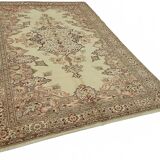 Turkish Wool Vintage Kayseri Rug 197 cm x 287 cm