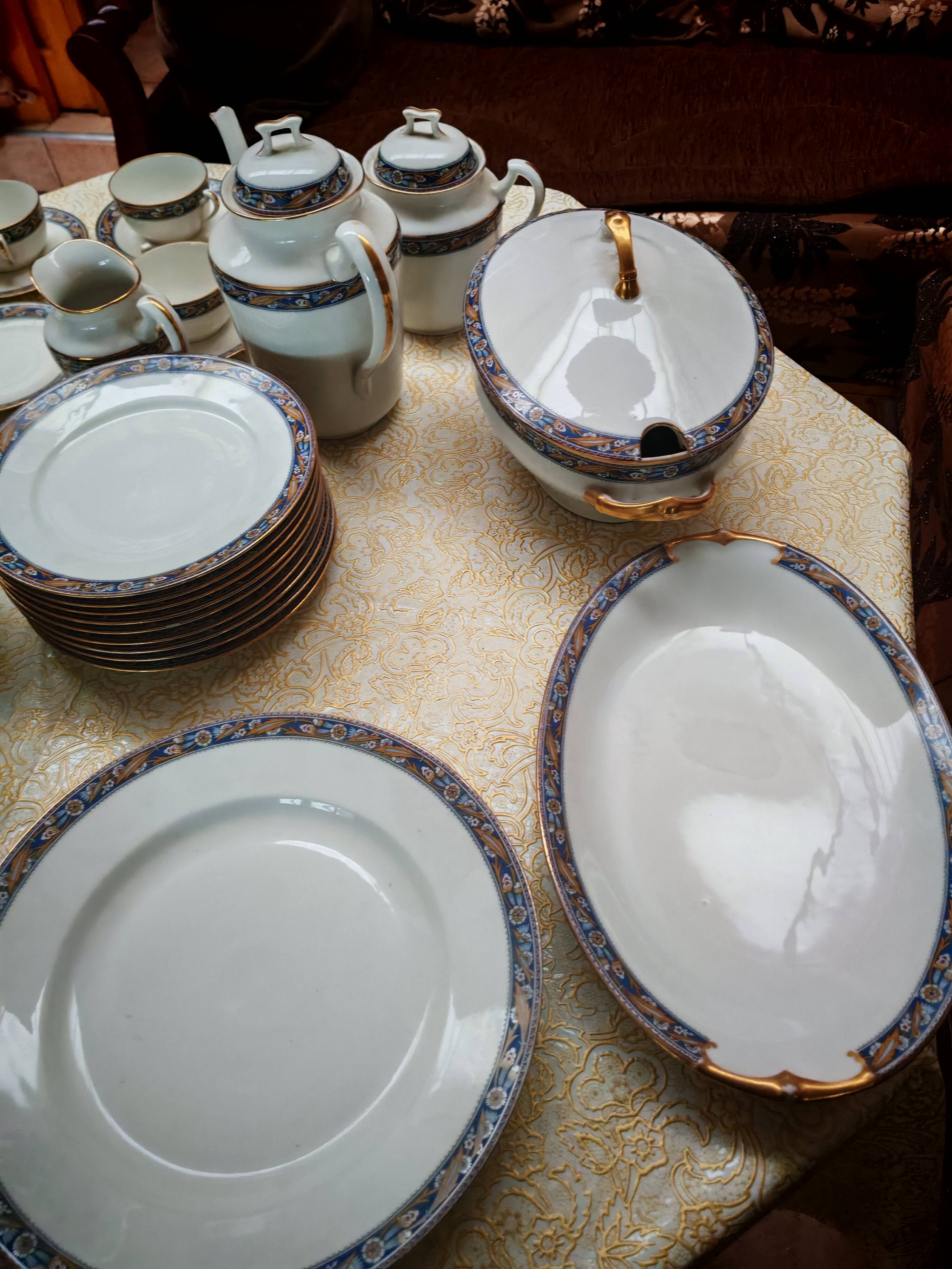 Limoges porcelain service