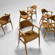 Série de 6 fauteuils danois en teck - Vintage 1960