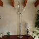 Lampadaire  chromé 3 boules 1970 vintage