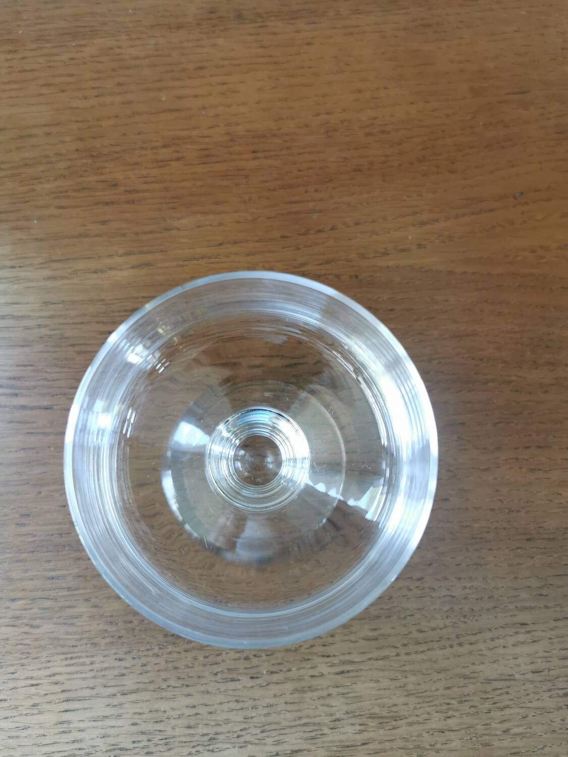 Set of 6 vintage 70s crystal champagne glasses