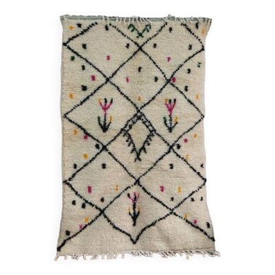 Tapis berbère laine fait main 172x110 cm