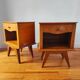 Paire de tables de chevets vintage 1950