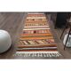 Vintage Turkish Oushak Handmade Wool Cotton Orange Runner Rug 97x315