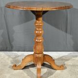 Small Walnut Pedestal Table, Louis Philippe Period – 2nd Part 19th