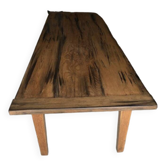 Très grande table basse ancienne bois massif