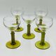 Lot de 5 verres à vin Roemer verts