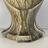 Outdoor vase / sculpture, HELMAN, Art Nouveau glazed stoneware, ca. 1900