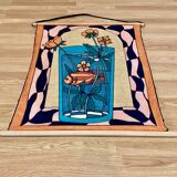 Large silk hanging decoration.